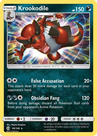 Krookodile 085/149/149 - Holo Rare - Holofoil