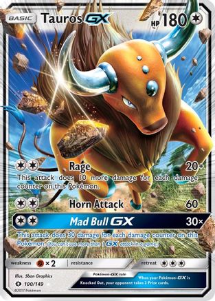 Tauros GX 100/149/149 - Ultra Rare - Holofoil