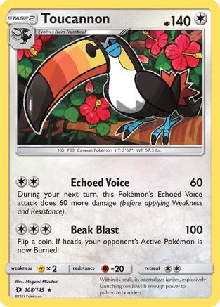 Toucannon 108/149/149 - Rare