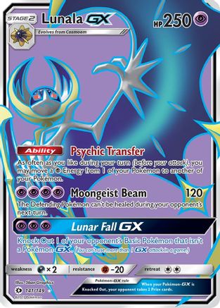 Lunala GX (Full Art) 141/149/149 - Ultra Rare - Holofoil