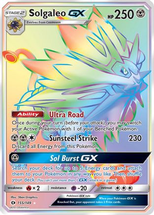 Solgaleo GX (Secret) 155/149/149 - Secret Rare - Holofoil