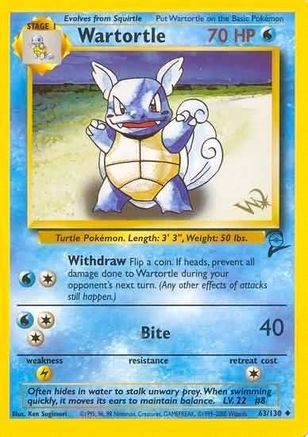 Wartortle [W Stamped] 063/130 - Promo