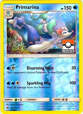 Primarina 041/149 - Promo - Reverse Holofoil