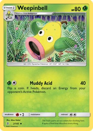 Weepinbell 002/145/145 - Uncommon