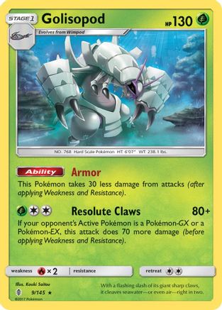 Golisopod 009/145/145 - Holo Rare - Holofoil