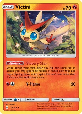 Victini 010/145/145 - Holo Rare - Holofoil