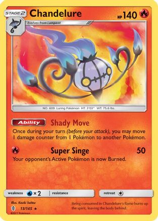 Chandelure 013/145/145 - Holo Rare - Holofoil