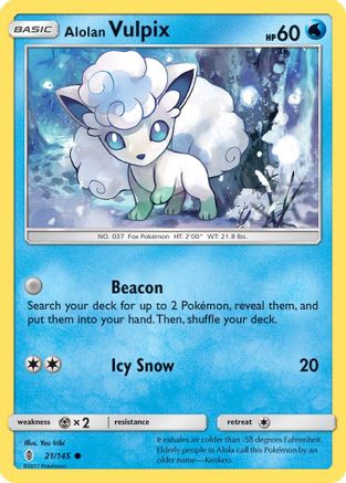 Alolan Vulpix 021/145/145 - Common
