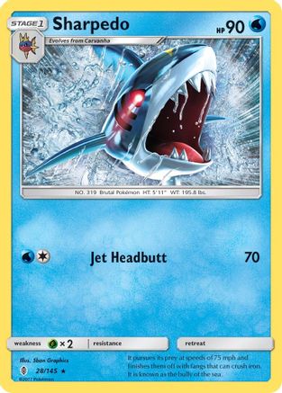 Sharpedo 028/145 - Rare