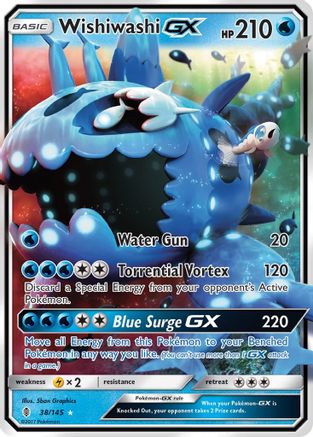 Wishiwashi GX 038/145/145 - Ultra Rare - Holofoil
