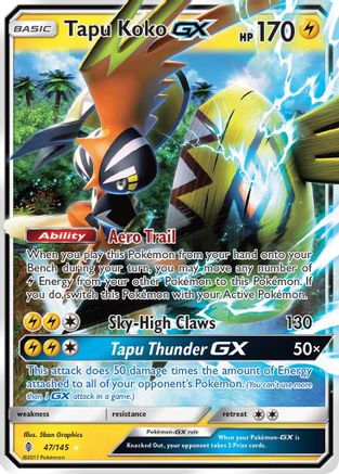 Tapu Koko GX 047/145/145 - Ultra Rare - Holofoil