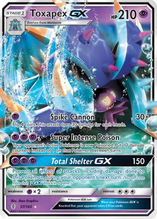 Toxapex GX 057/145/145 - Ultra Rare - Holofoil