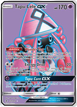 Tapu Lele GX (Full Art) 137/145/145 - Ultra Rare - Holofoil