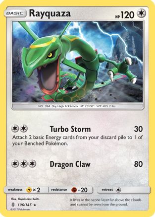 Rayquaza 106/145/145 - Rare
