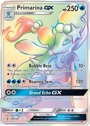 Primarina GX (Secret) 149/145 - Secret Rare - Holofoil