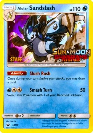 Alolan Sandslash SM18 - Promo - Holofoil