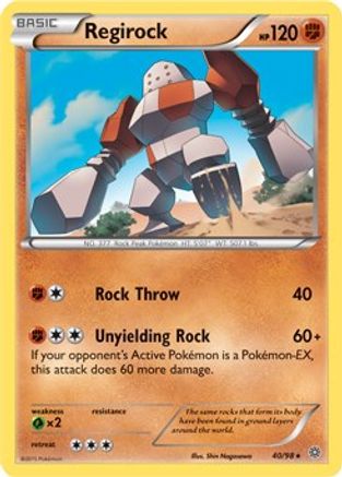 Regirock 040/098 - Holo Rare - Holofoil