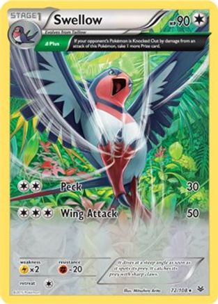 Swellow 072/108 - Rare