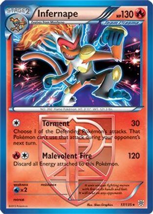 Infernape 017/135 - Rare