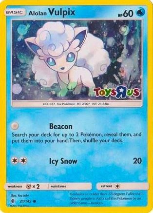 Alolan Vulpix 021/145 - Promo - Holofoil