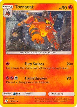 Torracat 025/149 - Promo - Holofoil