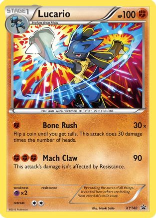 Lucario XY140/211 - Promo - Holofoil