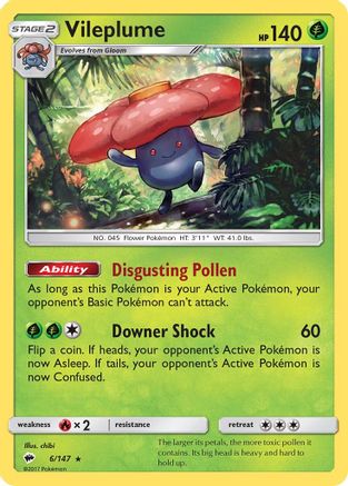 Vileplume 006/147/147 - Holo Rare - Holofoil