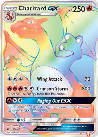 Charizard GX (Secret) 150/147 - Secret Rare - Holofoil