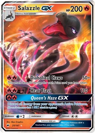 Salazzle GX 025/147/147 - Ultra Rare - Holofoil