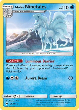 Alolan Ninetales 028/147/147 - Rare