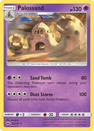 Palossand 062/147/147 - Holo Rare - Holofoil