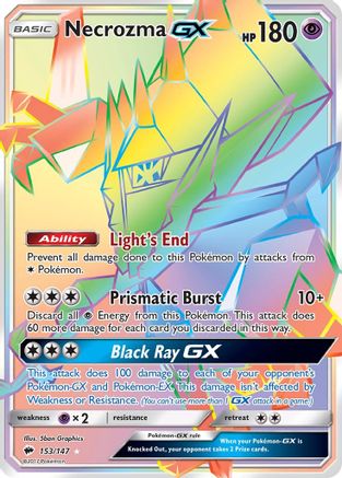 Necrozma GX (Secret) 153/147 - Secret Rare - Holofoil