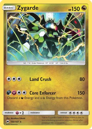 Zygarde 100/147/147 - Holo Rare - Holofoil