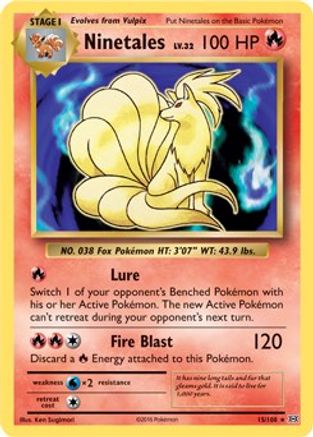 Ninetales 015/108 - Rare
