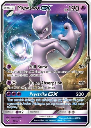 Mewtwo GX 039/73/73 - Ultra Rare - Holofoil