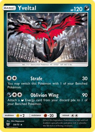 Yveltal 054/73/73 - Holo Rare - Holofoil