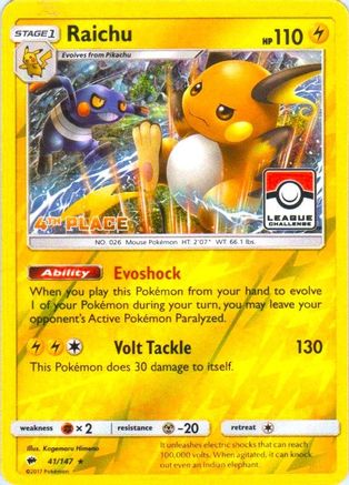 Raichu 041/147 - Promo - Reverse Holofoil