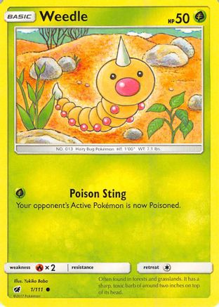 Weedle 001/111/111 - Common