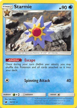 Starmie 016/111/111 - Rare
