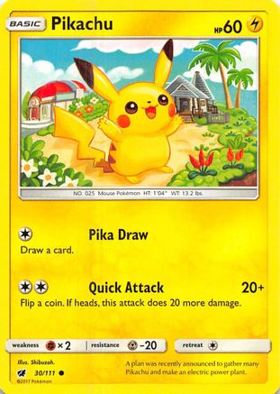 Pikachu 030/111/111 - Common