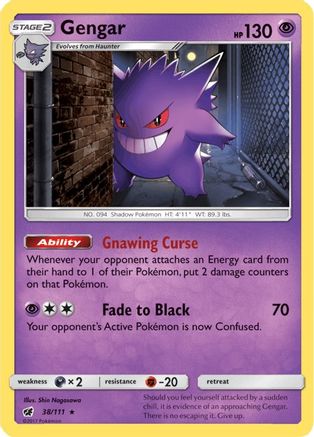 Gengar 038/111/111 - Holo Rare - Holofoil