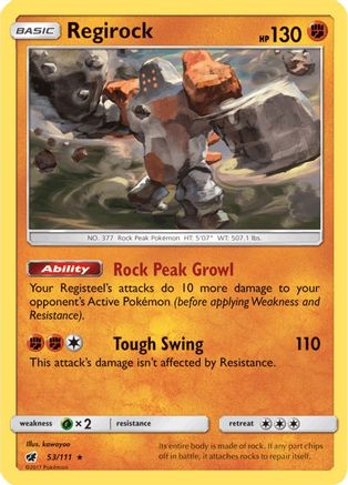 Regirock 053/111/111 - Rare