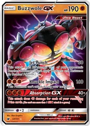 Buzzwole GX 057/111/111 - Ultra Rare - Holofoil