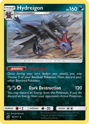 Hydreigon 062/111/111 - Rare