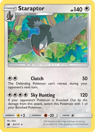 Staraptor 083/111 - Rare