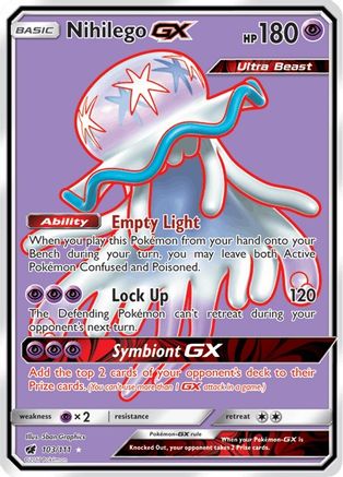 Nihilego GX (Full Art) 103/111/111 - Ultra Rare - Holofoil