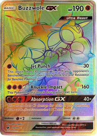Buzzwole GX (Secret) 115/111/111 - Secret Rare - Holofoil