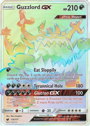 Guzzlord GX (Secret) 116/111 - Secret Rare - Holofoil