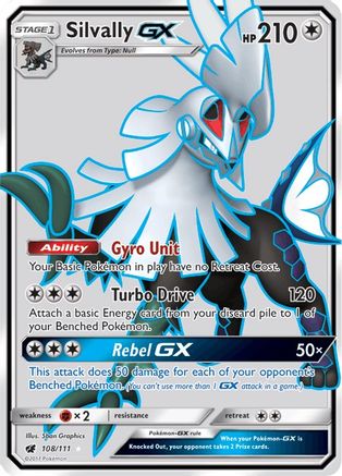 Silvally GX (Full Art) 108/111/111 - Ultra Rare - Holofoil