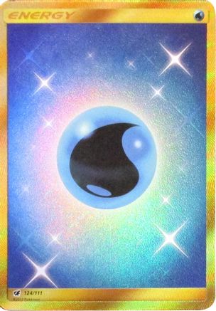 Water Energy (Secret) 124/111/111 - Secret Rare - Holofoil